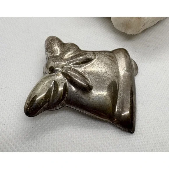 Vintage Taxco Mexico Puffy Bell Sterling Silver Brooch Pin Pendant 18.9g Retro - Picture 3 of 9